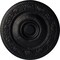 Ekena Millwork Neuveau Ceiling Medallion (Fits Canopies up to 6 3/8"), Hand-Painted Steel Gray, 24 1/4"OD x 2"P CM24NASGS - alternate 1
